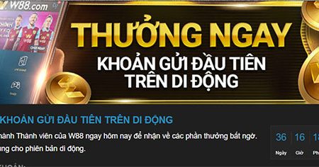 Nhận 50 VND khi tải app w88 và đăng ký tài khoản thành công