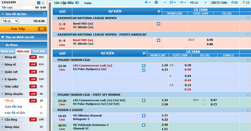 Khái quát về cá cược bóng chuyền
